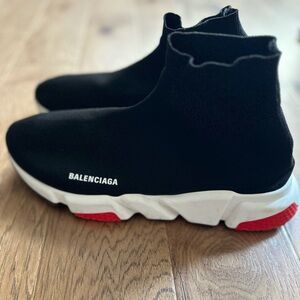 Mens Balenciagas. Black, white and red.